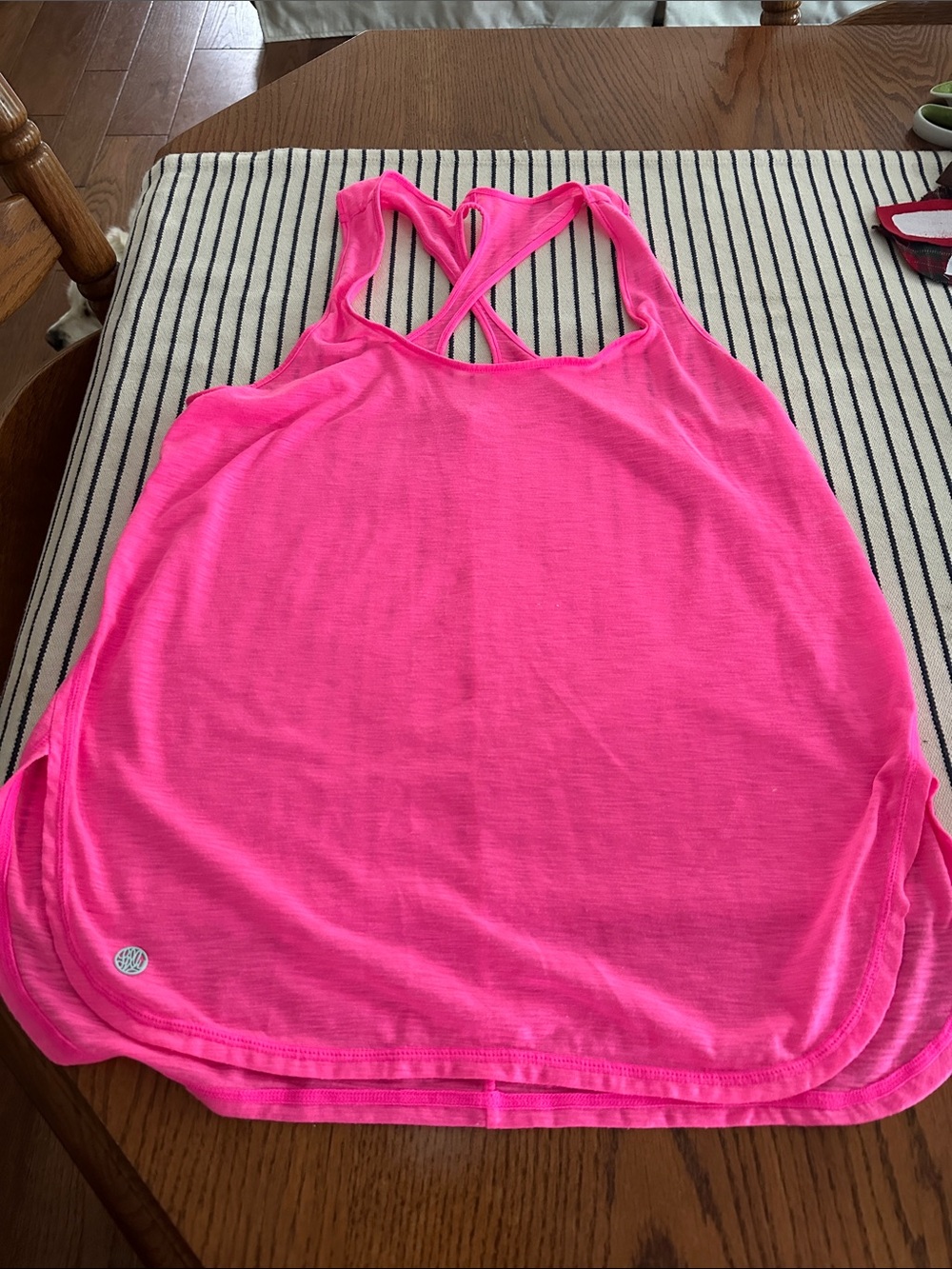 Lilly Pulitzer Neon Pink Crisscross Back Tank Top